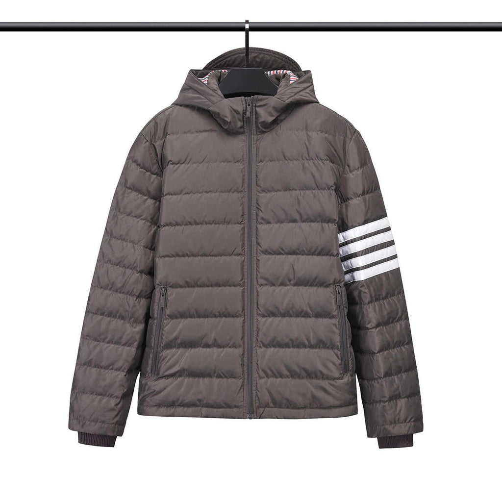 Thom BrownePremium Short Down Jacket - 90% Duck Down with Drawstring Hood