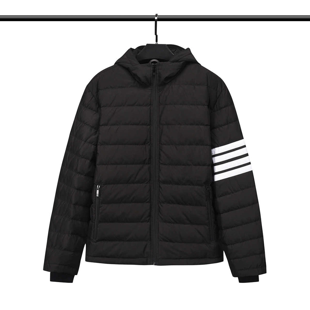 Thom BrownePremium Short Down Jacket - 90% Duck Down with Drawstring Hood