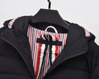 Thom BrownePremium Short Down Jacket - 90% Duck Down with Drawstring Hood