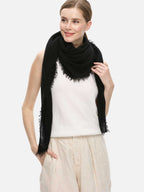 Black CloudPuff Cashmere Scarf
