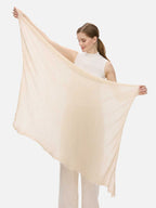 Beige CloudPuff Cashmere Scarf