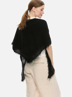 Black CloudPuff Cashmere Scarf