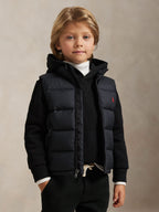 Ralph Lauren Boys Down Padded Gilet in Black