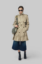 Short Gabardine Tillydrine Trench Coat