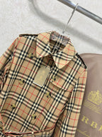 BURBERRY PLAID TRENCH COAT 275085